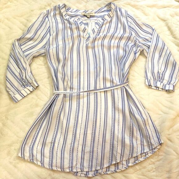 NWT Skies Are Blue Striped Maternity Top - Picture 2 of 15